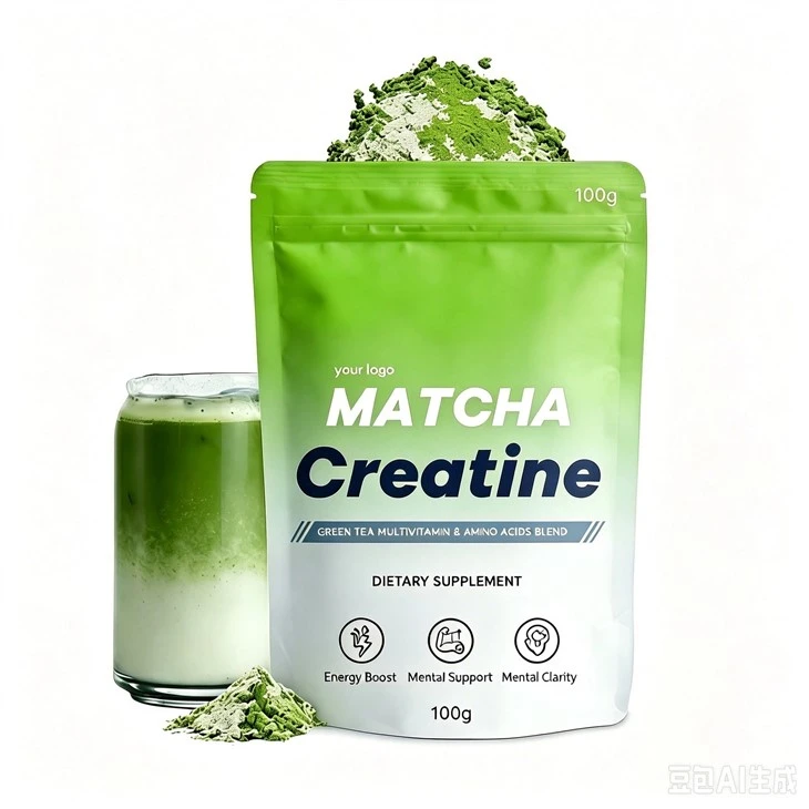 Kreatin Monohydrate Powder Pre-antrennman Sipò Misk Building Creatine Matcha Powder